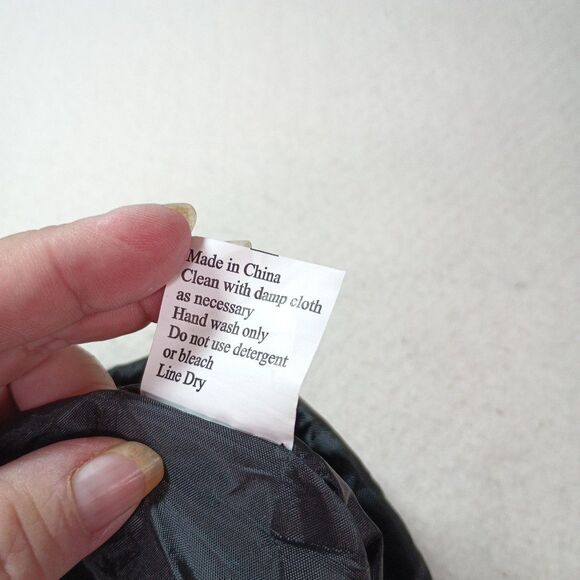 Pink & Black Floral Cinch Bag Nylon Backpack 12x15 Drawstring Lightweight - Picture 8 of 12